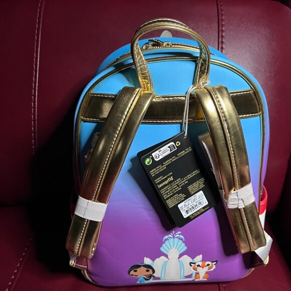 Funko Loungefly - Aladdin 30th Anniv Palace Backpack Bag w/ Jasmine Pop Vinyl main image 6